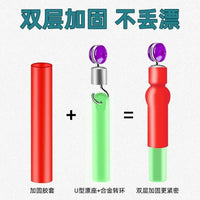 Silicone Fishing Float Seat for Rock Fishing Rods, Rotating Copper Head Float Holder