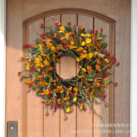 Autumn Harvest Wildflower Wreath for Door or Wall Decor