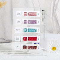 Japanese Style 5-Color Acrylic Nail Art Display Board with Tips