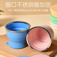 Collapsible Silicone Travel Cup - Portable Outdoor Sports Water Bottle, Foldable and Unbreakable