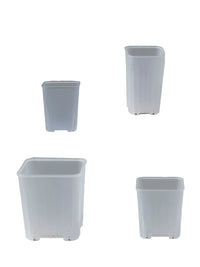 Clear Thickened Plastic Succulent Planter Pots for Seed Starting and Root Control