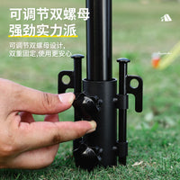 Outdoor Camping Tarp Pole Holder and Ground Pegs Set