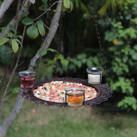 Hanging Metal Bird Feeder for Outdoor Garden and Balcony