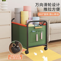 Large Capacity 4-Wheel Rolling Storage Cart for Toys and Sundries