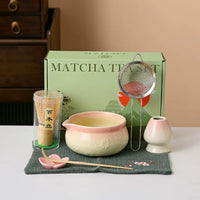 Japanese Matcha Tea Ceremony Set with Bowl, Whisk, and Accessories