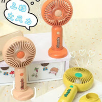 Portable USB Rechargeable Mini Handheld Desk Fan with 3-Speed Adjustment