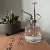 Nordic Transparent Glass Spray Bottle 350ml for Gardening and Home Plants