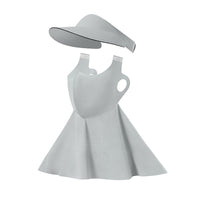 Detachable Brim Sun Protection Face Mask for Women, Breathable Ice Silk UV Protection Full Face Neck Cover