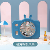 Portable USB Rechargeable Handheld Neck Fan with Night Light