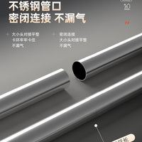 Stainless Steel Chimney Pipe Kit for Wood Stoves and Heaters, Exhaust Vent Flue with Elbows