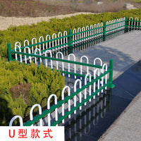 Zinc Steel Garden Fence Panel for Lawn and Flower Beds, Outdoor Landscape Barrier