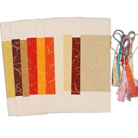 Blank Xuan Paper Bookmarks with Tassels for Calligraphy DIY