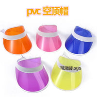 Unisex PVC Sun Visor Hat for Outdoor Sports & Running, UV Protection