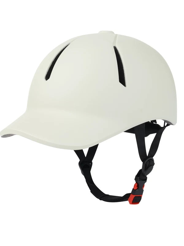 Integrated Sun Protection Cycling Helmet with Foldable Brim for Skateboarding and E-Bikes