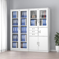 Steel Locker Cabinet with Lock for Office, Dorm, Workshop - Multi-door Storage Wardrobe