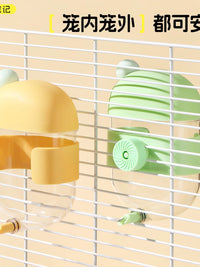 Pet Parrot Bubble Water Dispenser for Birds, Automatic Feeder for Small Parrots and Mynah Birds
