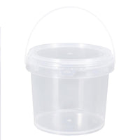 Food Grade Plastic Storage Container with Lid and Handle - Thickened Transparent PP Bucket for Toys and Packaging