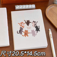 Cute Cat A5 Notebook Blank Pages for Drawing and Journaling
