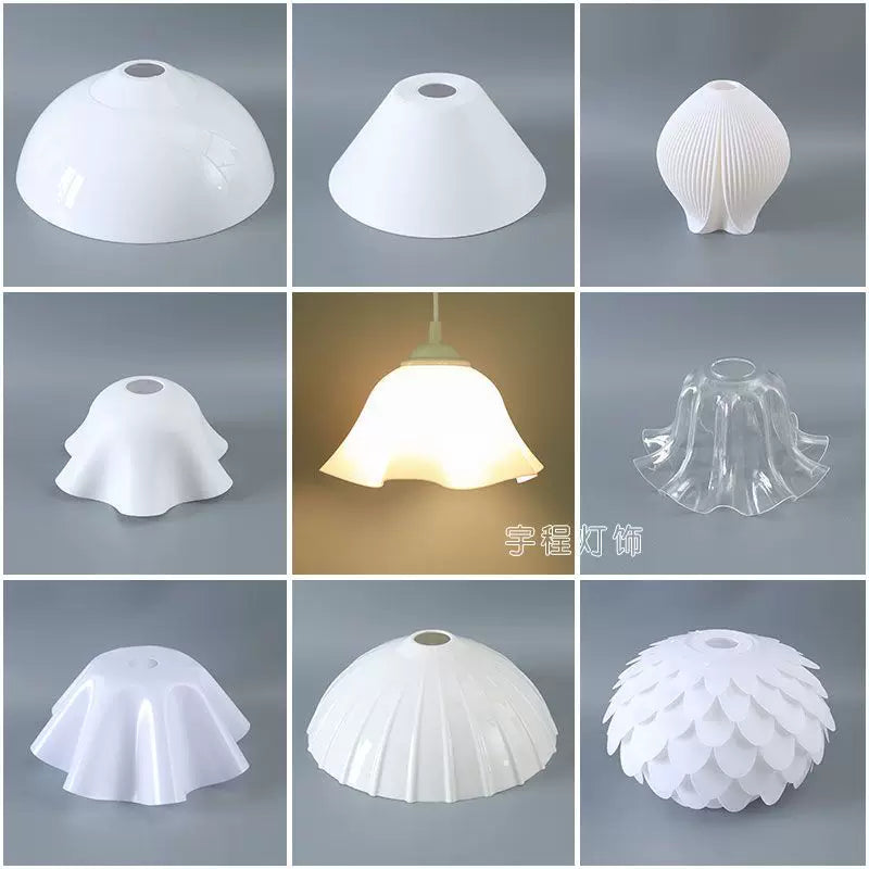 E27 Screw-in White Lampshade Replacement for Pendant, Table, and Floor Lamps
