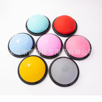 46CM Yoga Half Ball Balance Trainer with Resistance Bands and Pump, Anti-Burst Pilates Fitness Exercise Dome