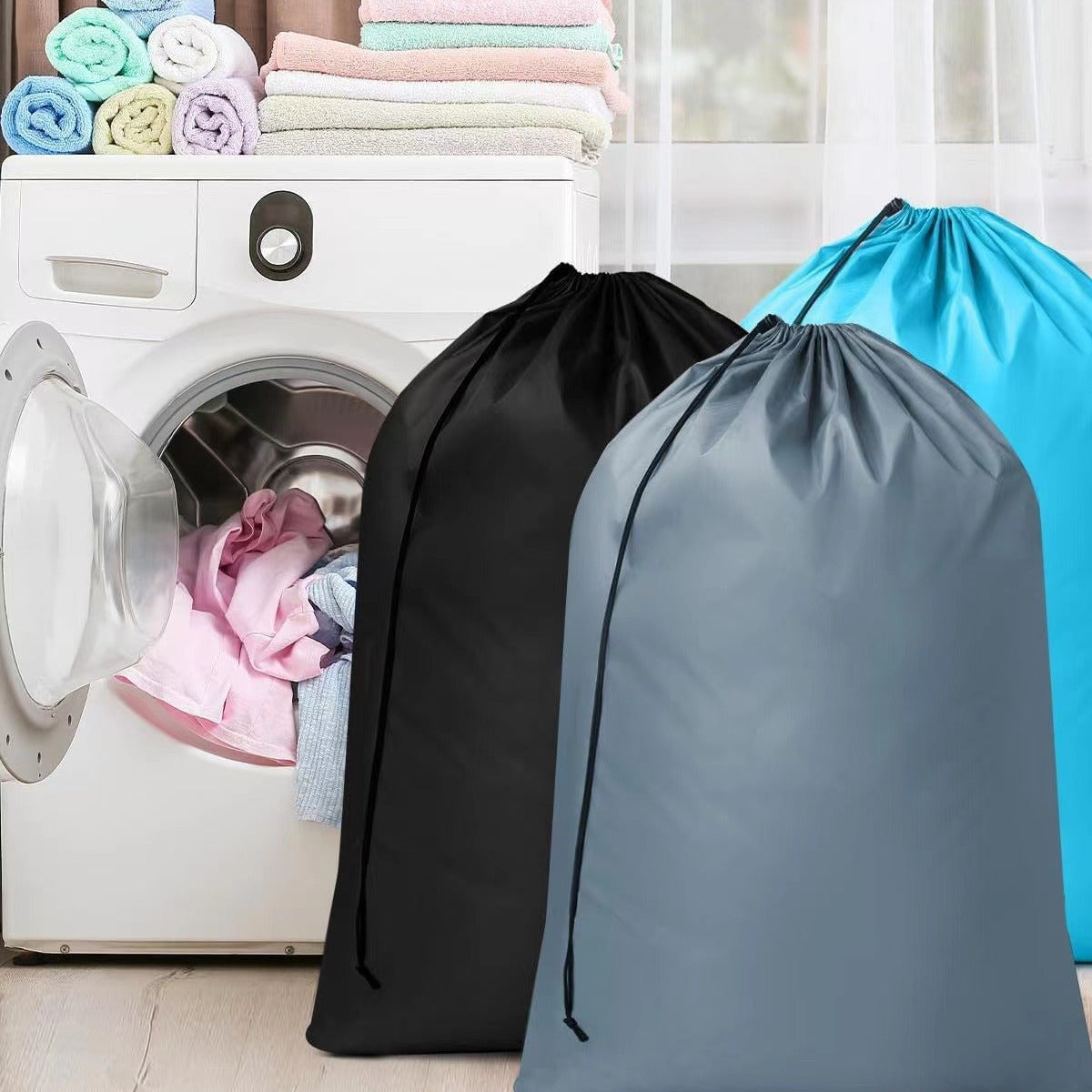Drawstring Laundry Bag for Home and Travel