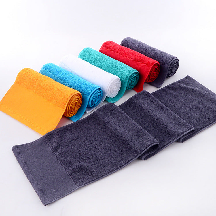Pure Cotton Absorbent Sports Towel for Marathon, Yoga, and Outdoor Fitness - Thickened and Lengthened
