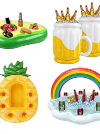 Inflatable Floating Ice Bucket Drink Holder for Pool & Water Park