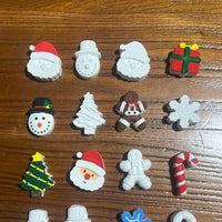 Christmas Plaster Doll DIY Painting Kit - Snowman, Santa, Christmas Tree, Reindeer Figurines