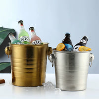 Thickened Stainless Steel Tiger Head Ice Bucket for KTV Bar Home Champagne Wine Beer
