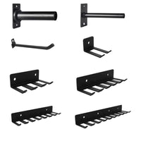 Wall-Mounted Barbell Plate & Accessory Storage Rack