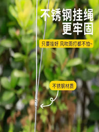 Outdoor Hanging Bird Feeder with Rainproof Design and Large Capacity