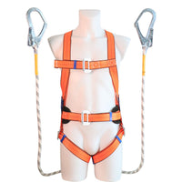 Full Body European Style Safety Harness with Lanyard for Fall Protection