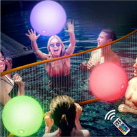 Inflatable LED Light Up Beach Ball for Outdoor Pool and Yard Decoration with Remote Control