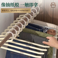 Z-Shaped Non-Slip Pants Hanger for Wardrobe Organization, Space-Saving Trousers Rack