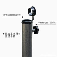 Outdoor Patio Umbrella Cross Base Stand for Garden and Deck