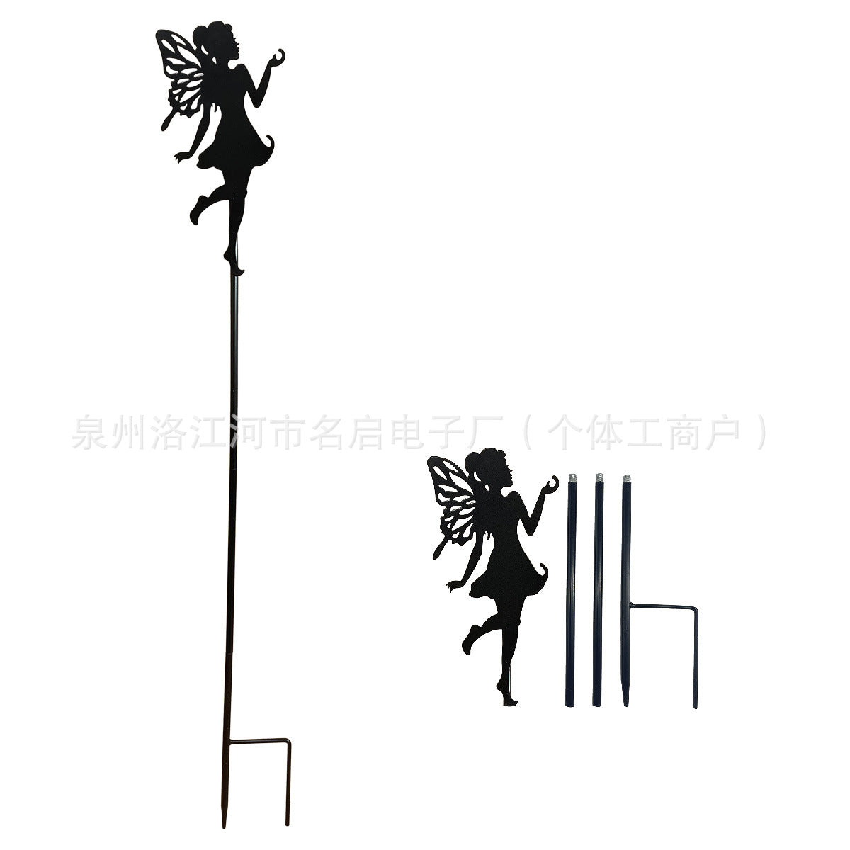 Adjustable Shepherd Hook for Garden Decor and Planters, Detachable Steel Pole for Outdoor Use