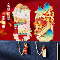Chinese Style Metal Hollow Bookmark Palace Great Wall Summer Palace Souvenir Gift