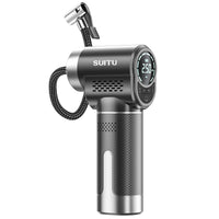 Portable Car Tire Inflator with Wireless Charging and Automatic Shut-off