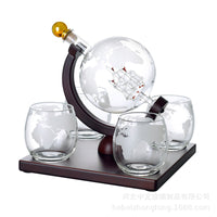 Creative High Borosilicate Globe Decanter for Vodka & Whiskey, Wine Dispenser