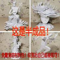 3D Peking Opera Character Paper Sculpture DIY Kit