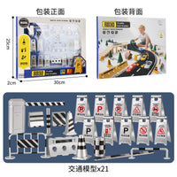 Miniature Traffic Scene Model Playset for Kids