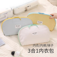 3-in-1 Portable Underwear Storage Bag Travel Organizer for Lingerie Socks