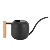 Long Spout Watering Can with Wooden Handle, 1200ML Metal Indoor Watering Pot