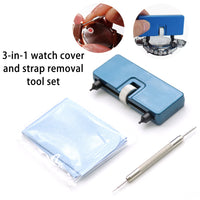 3-in-1 Watch Repair Tool Kit - Case Back Opener, Spring Bar Tool, Band Remover