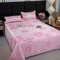Luxury Washable Ice Silk Cooling Mat 3-Piece Set with Twill Weave for Air-Conditioned Rooms