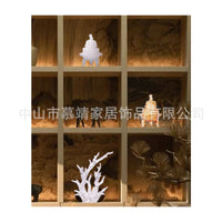 New Chinese Style Abstract Transparent Sculpture Ornament for Bookshelf and Living Room Decor