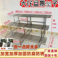 Stainless Steel Multi-Tier Plant Stand for Indoor Outdoor Balcony Garden