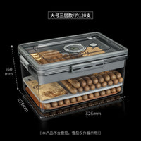 Cigar Humidor, Portable 3-Layer Transparent Large Capacity Sealed Moisture-Proof Cigar Storage Box