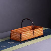 Handwoven Bamboo Lacquerware Storage Tray & Fruit Basket