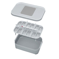 Reptile Egg Incubator Box with 12 Grids for Gecko Lizard Snake Hatching